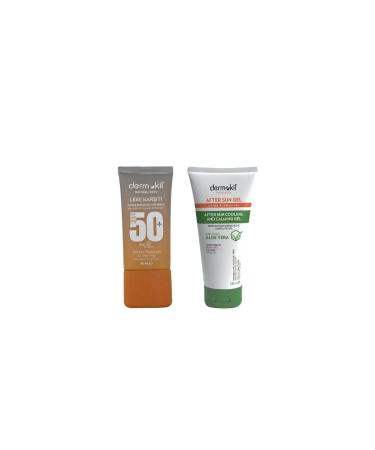 Dermokil Anti-Spot Sunscreen Face Cream 50 Spf 50 ml + Cooling and Relaxing Gel 100 ml