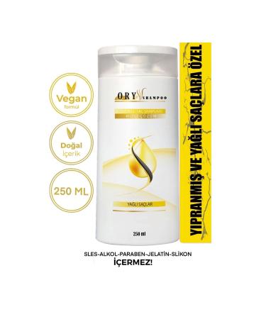 ORYPHARMA Natural Shampoo for Oily Hair with Ozone 250ml