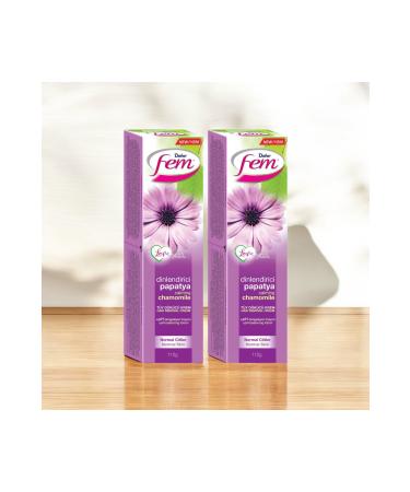 Fem CHAMOMILE EXTRACT HAIR REMOVAL CREAM 110gr (2 PCS x 110GR)