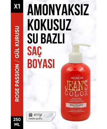 Acacia Ammonia-Free Rose Color Hair Dye 250 Ml X1 Piece + Togin Bag Gift