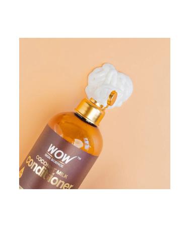 WOW Skin Science Coconut Milk Conditioner - Natural Ingredients - Moisturizing Hair Fall Frizz Control 500ml - Buy Online on GoSupps.com