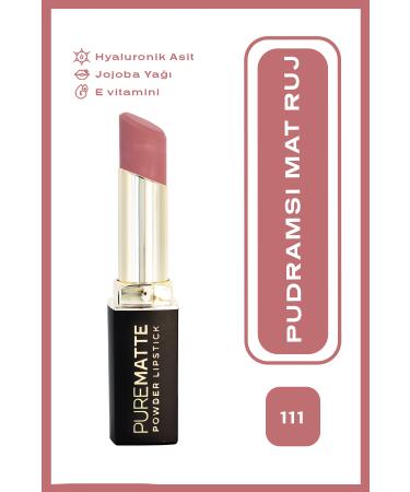 Golden Rose Pure Matte Powder Lipstick No: 111 - Powdered Matte Lipstick - 8691190533618