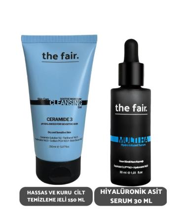 The Fair Sensitive and Dry Skin Cleansing Gel and Hyaluronic Serum 30 ml