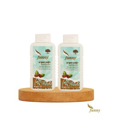 Funny Anti-Hair Loss Anti-Dandruff Argan Oil Shampoo 800ml Pack of 2