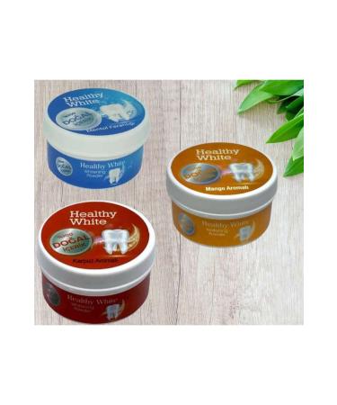 Healthy White Dental Teeth Cleaning Powder 50 gr Melon Menthol Strawberry