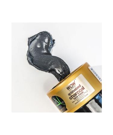 WOW Skin Science Activated Charcoal Face Mask - Natural Content - Anti-Blackhead and Anti-Acne Pore Minimizer 200 Ml - Buy Online on GoSupps.com