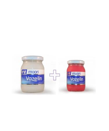 Moon Glass Jar Vaseline Glass Jar 140 Gr White And Pink