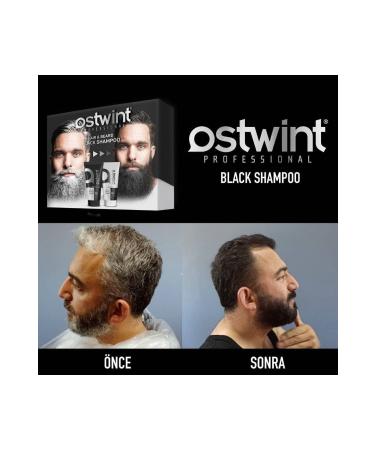 Organic Ostwint Black Shampoo Hair and Beard Blackening Set - Buy Online on GoSupps.com