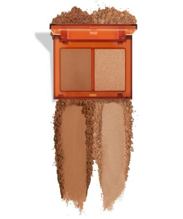 Pastel Bronzer & Highlighter Set Sun Kissed 02 Tan Bronze & Heat Glow - Buy Online on GoSupps.com