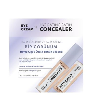 Pastel Eye Cream Hydrating Satin Concealer - Eye Cream Under Eye Concealer 61 Vanilla - Buy Online on GoSupps.com