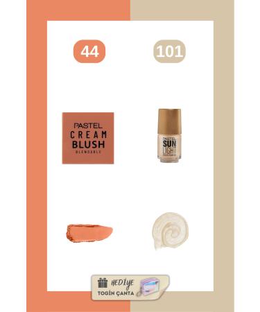 Pastel Mix Set - Cream Blush 44 + Highlighter 101 + Togin Bag Gift