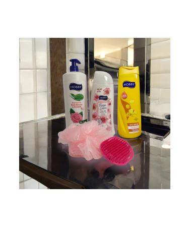 Hobby Shampoo Rose Essence (1000ML) Hair Conditioner (500ML) Shower Gel Orchid (500ML)