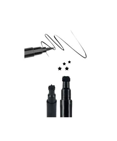 4 Pieces Waterproof Double Sided Star - Heart - Moon and Flower Patterned Pencil Eyeliner - Buy Online on GoSupps.com