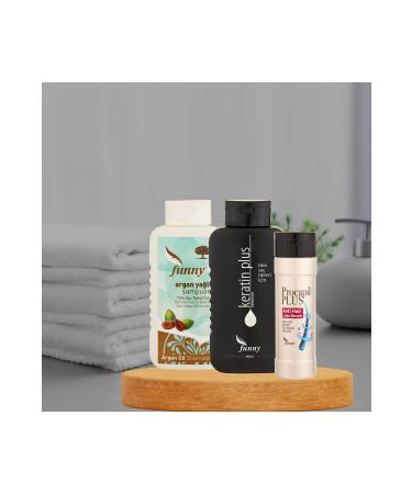 Funny Anti-Loss Procapil Hair Serum Keratin Shampoo and Argan Shampoo