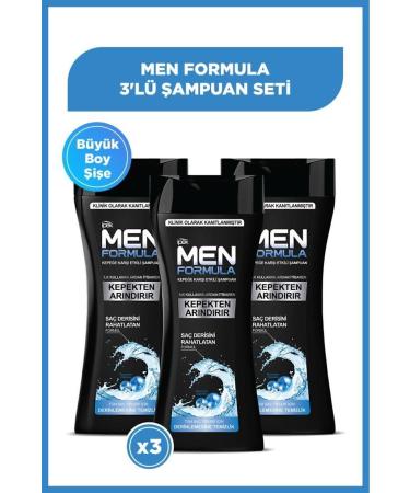 Silk Men Formula Anti-Dandruff Effective 3-Piece Shampoo Set - Normal Hair