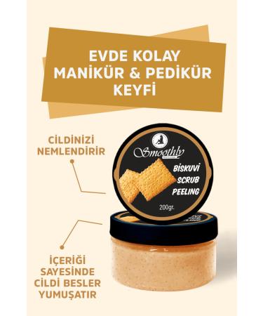 Smoothly Biscuit Flavored Revitalizing & Softening Hand Foot and Body Care Peeling 200gr