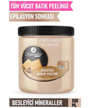 Smoothly Biscuit Flavored Revitalizing & Softening Hand Foot and Body Care Peeling 800gr - Buy Online on GoSupps.com