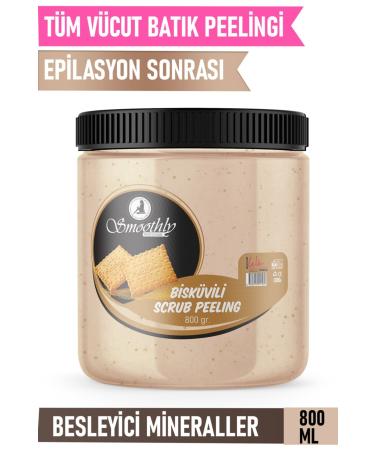 Smoothly Biscuit Flavored Revitalizing & Softening Hand Foot and Body Care Peeling 800gr - Buy Online on GoSupps.com