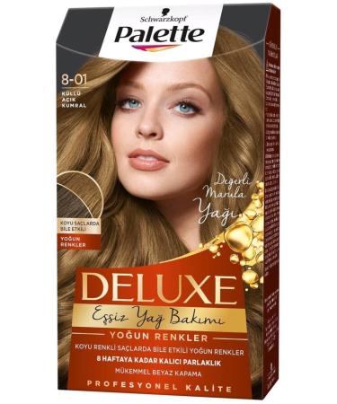 Palette -: LONG-LASTING DYE ASHY LIGHT AUBURN NO: 8-01 50 ML: LONG-LASTING DYE CHARMS1182