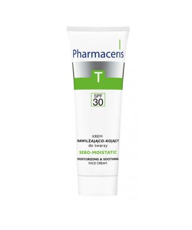 Pharmaceris MOISTURIZING SOOTHING FACE CREAM SPF 30 for use after anti-oily skin application-DermoCosmetic