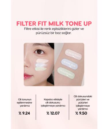 PERIPERA Bright Appearance Tone Equalizing Cream PERIPERA Filter Fit Milk Tone Up (001 Snow Peach) SPF30 - Buy Online on GoSupps.com