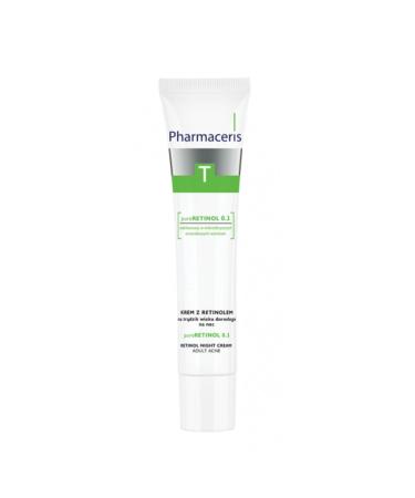 Pharmaceris Pure Retinol Content Skin Imperfection Eliminator Acne and Anti-Wrinkle Night Cream eleg.2462