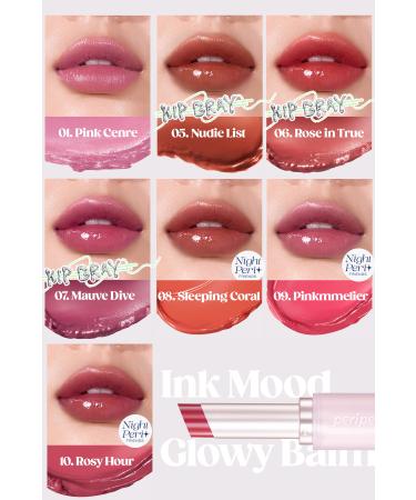 PERIPERA Intense Moisturizing Vegan Lip Balm Ink Mood Glowy Balm (10 ROSY HOUR) (NIGHT PER ) - Buy Online on GoSupps.com