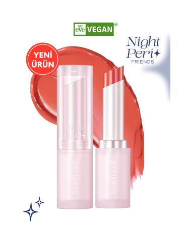 PERIPERA Intense Moisturizing Vegan Lip Balm Ink Mood Glowy Balm (8SLEEPING CORAL)(NIGHT PER )