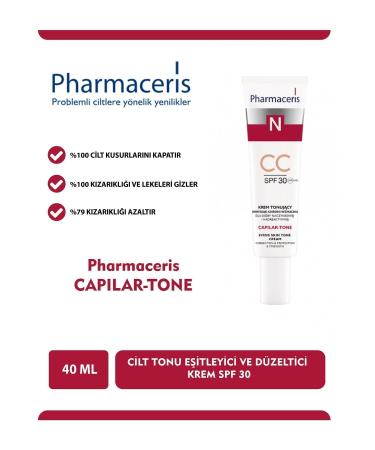Pharmaceris Skin Tone Equalizer and Corrector Cream Spf 30 Capilar-tone Volume: 40 Ml