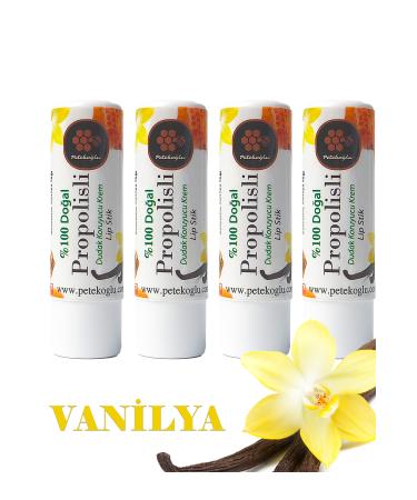 Peteko lu (4 Pieces) Propolis Honey Shea Coconut and Olive Oil Handmade Lip Balm