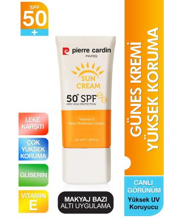 Pierre Cardin High UV Protection Dark Spot Prevention SPF 50 Sun Cream Face and Whole Body 50 ml