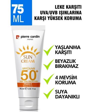 Pierre Cardin SPF 50 Anti-Spot High Protection Face Sun Cream 75 ML For Normal and Dry Skin - Buy Online on GoSupps.com
