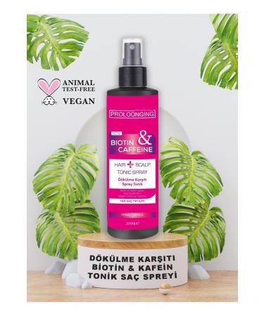 Proloonging Anti-Loss Tonic Hair Care Tonic Keratin Containing Biotin and Caffeine