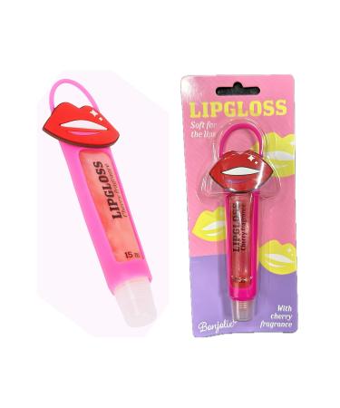 QUEEN ACCESSORIES German quality imported hanging nourishing lip gloss tube lipstick shine pink plumping appearance