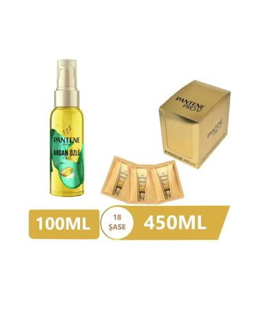 Pantene Hair Care Serum Argan Oil 100ml + 3min Hair Care Cream 450ml