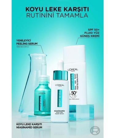 L'Oreal Paris Bright Reveal Dark Spot Anti Serum 7.5% niacinamide 30ml + Loreal Paris Transparent Bag - Buy Online on GoSupps.com