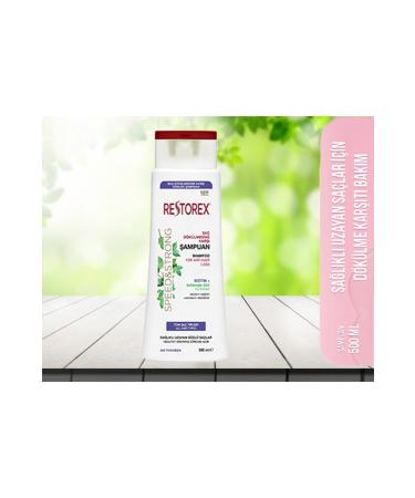 Restorex Biotin + Ivy Essence Shampoo For All Hair Types 500 ml 1 Piece