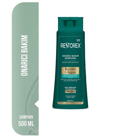 Restorex Keratin & Argan Shampoo 500 Ml 1 Piece