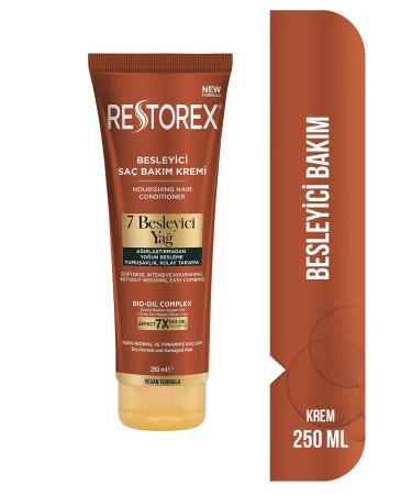Restorex Nourishing Care Conditioner 250 Ml - 7 Nourishing Oils Dazzling Shine Silky Softness