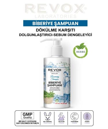 Revox Rosemary Essence Hair Care Shampoo Purifying Anti-Loss 400 ml.