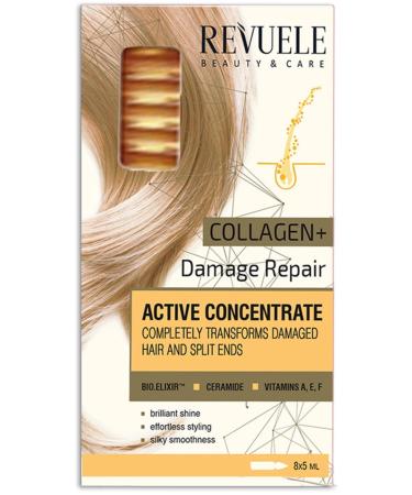 Revuele Brand: Hair Ampoule Collagen + Damaged Hair 8*5 Ml Category: Hair Tonic