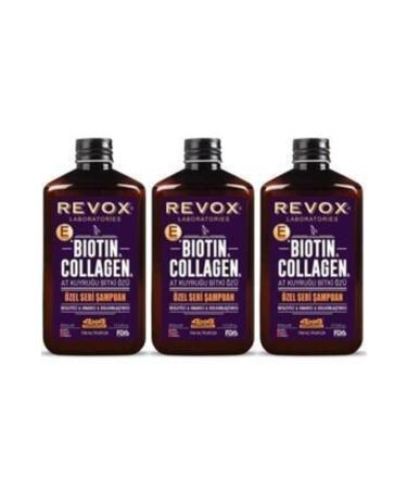 Revox Biotin Collagen Shampoo Horse Tail 400 ml 3 Pieces