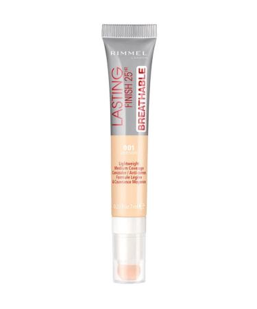 Rimmel London Concealer - Lasting Finish 25HR Breathable Concealer 001 Light Ivory 3614224668402