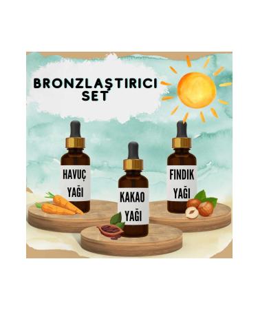 The Solution is Here Bronzing Herbal Set Carrot Oil 20 ml + Cocoa Butter 20 ml + Hazelnut Oil 20 ml