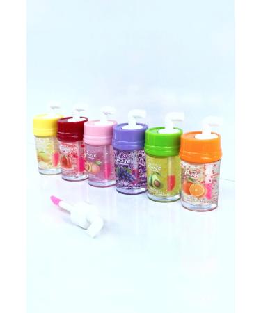 Roesia Rose Cosmetics 6 Pieces Fruit Scented Lip Protector and Gloss