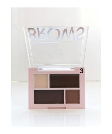 Roesia Rose Cosmetics Rose Brows 4-Pack Eyebrow Shadow