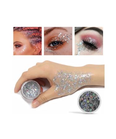 ROWENAROSE 20gr Silver Reflective Gel Glitter