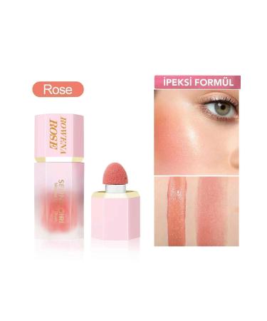ROWENAROSE Intensely Pigmented Liquid Blush (Rose) Natural Look - Buy Online on GoSupps.com