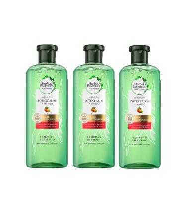 Herbal Essences Aloe + Mango Sulfate-Free 380ml Shampoo x3 Pcs