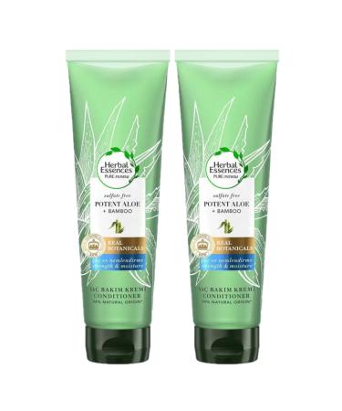 Herbal Essences Sulfate-Free Strength & Moisture Aloe Bamboo Conditioner 275ml x2PCS